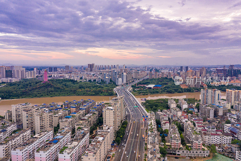 中国江西省南昌市城市建筑景观