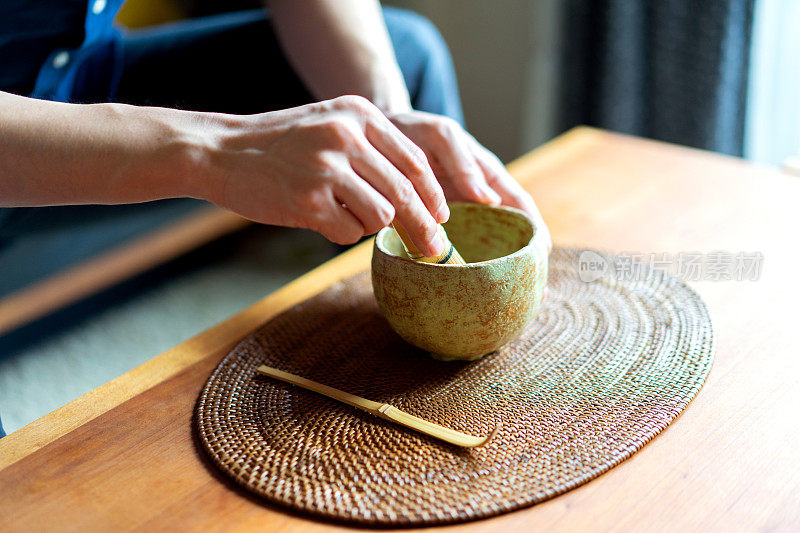 抹茶-家里的桌上茶道