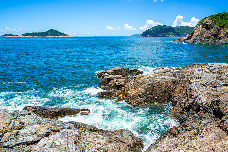 香港鹤咀地区的海景