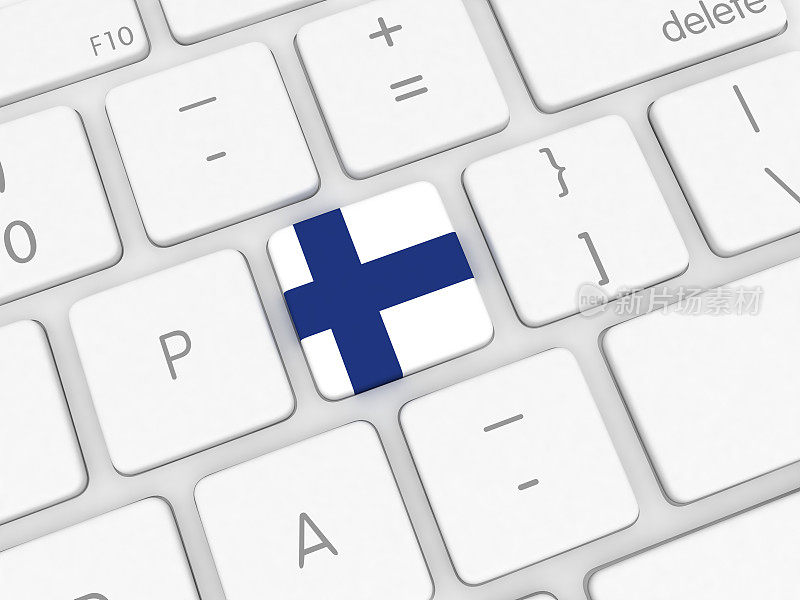 芬兰国旗键盘