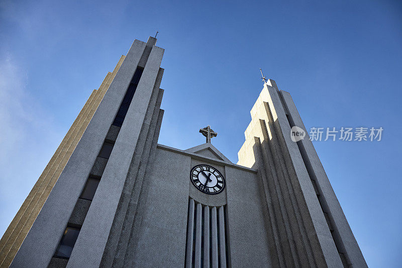 Akureyrarkirkja，冰岛的Akureyri教堂