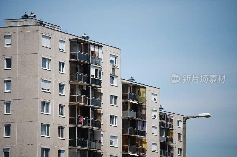 住宅区旧欧式公寓建筑