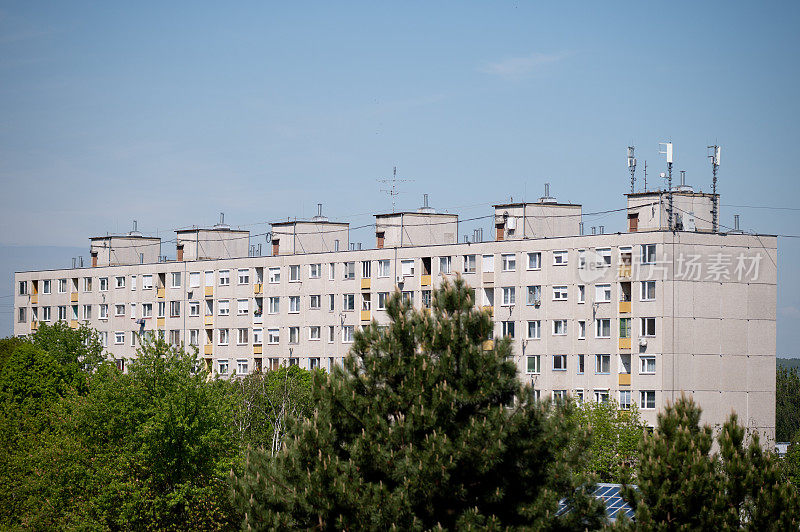 住宅区旧欧式公寓建筑