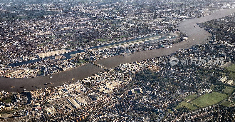 从空中俯瞰伦敦