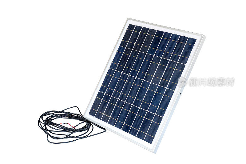 太阳能电池板，可再生太阳能概念。