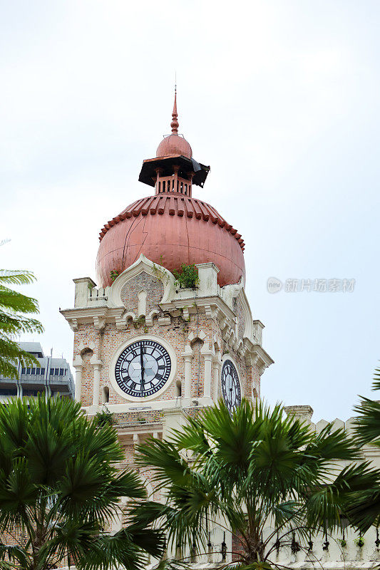 吉隆坡苏丹阿卜杜勒萨马德大楼的历史钟楼