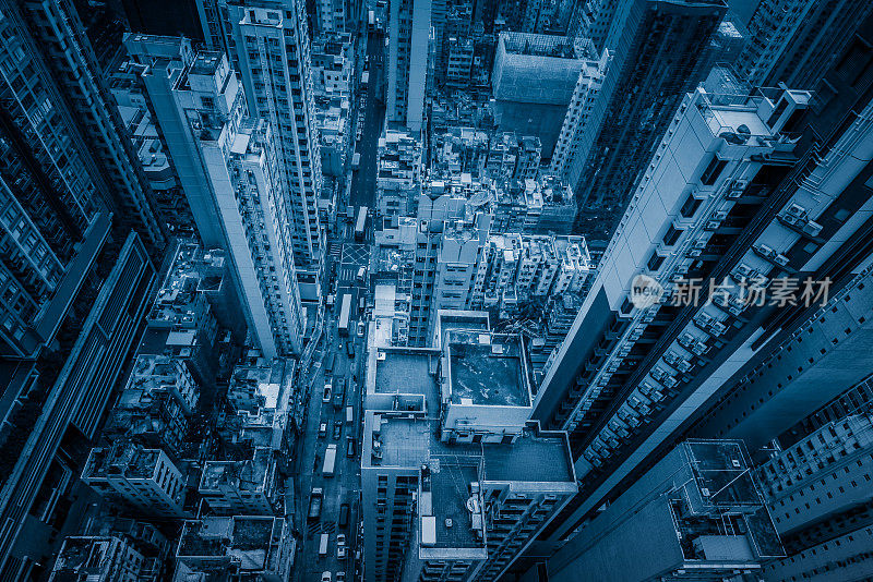 香港大厦鸟瞰图
