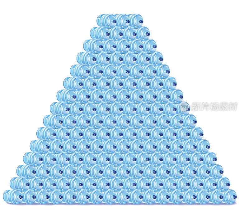 金字塔形的水罐