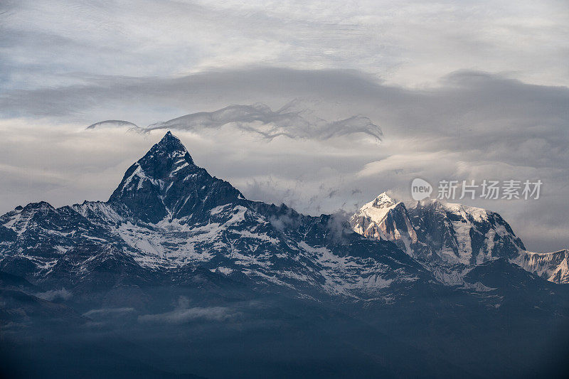 安纳普尔纳雪山，博卡拉，尼泊尔