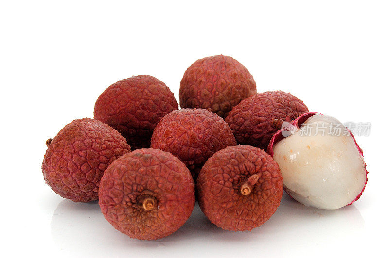 新鲜的荔枝