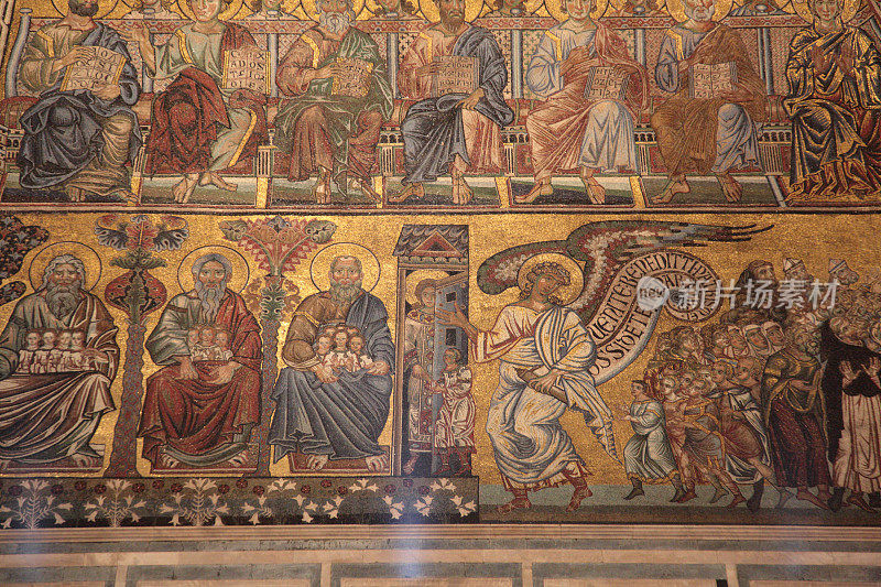 圣乔凡尼洗礼堂室内天花板，意大利佛罗伦萨