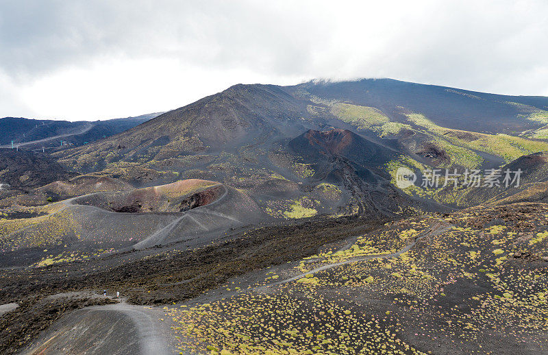 意大利西西里岛的埃特纳火山