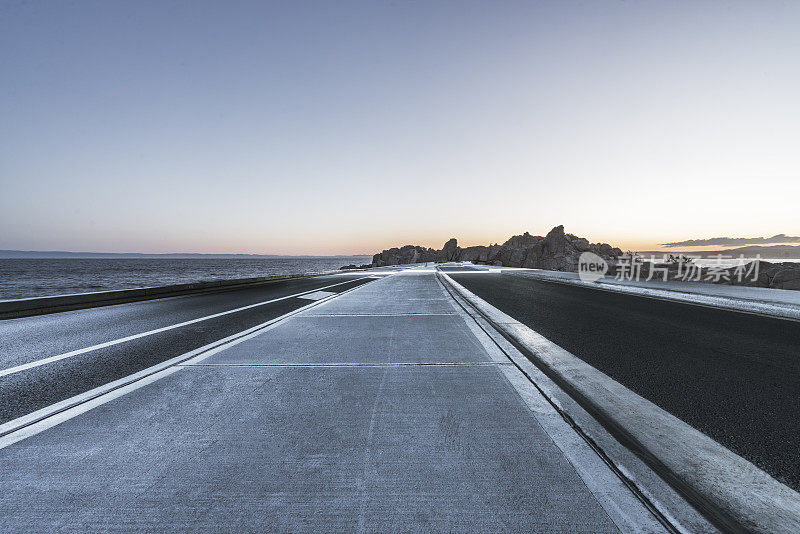 模糊运动滨海公路