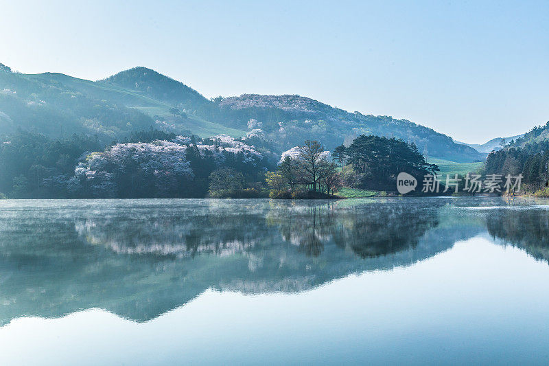 永碧水库美丽的山泉风景Vd737