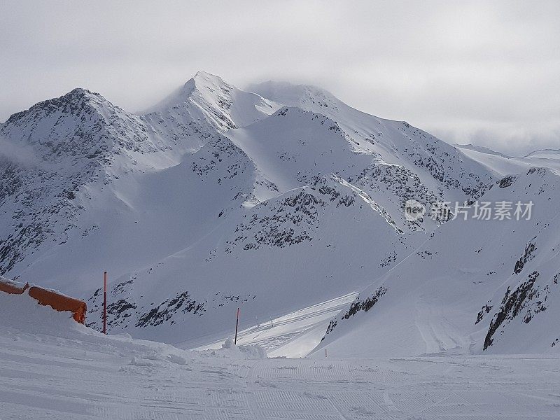 欧洲阿尔卑斯山的滑雪运动胜地