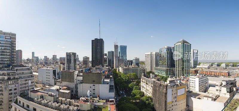 布宜诺斯艾利斯城市景观全景