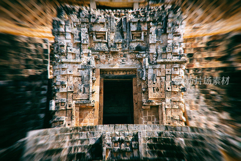 墨西哥尤卡坦半岛的乌克斯马尔玛雅遗址