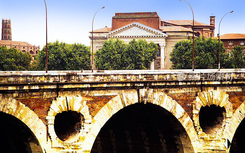 16世纪桥新桥加隆河图卢兹上加隆奥克坦米迪比利牛斯法国欧洲欧盟