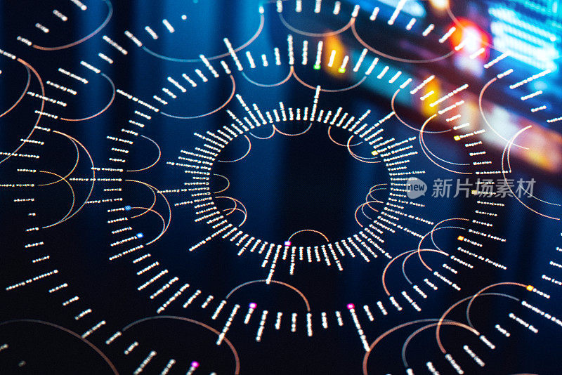 大数据的技术。未来的数字显示器界面