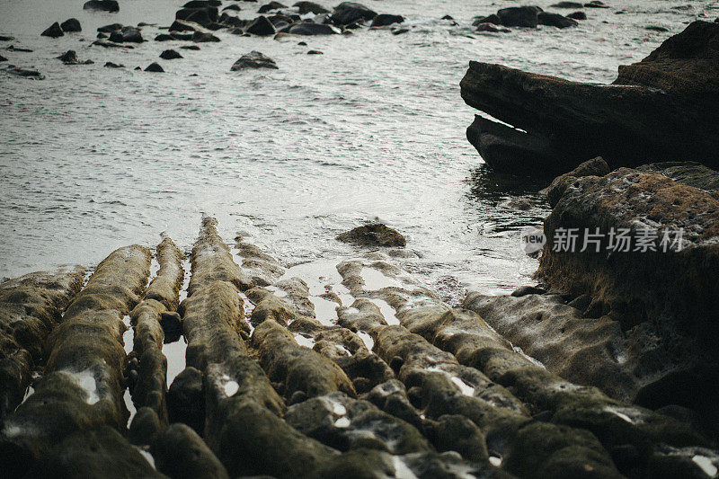 北大西洋岩石海岸线的风景