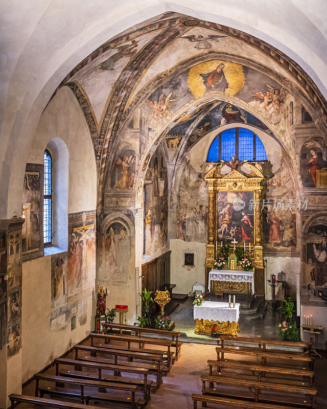 Bienno，圣玛丽亚安尼西塔教堂(意大利伦巴第)