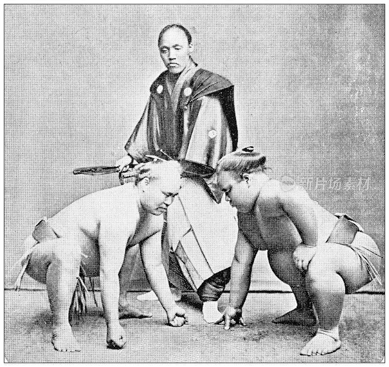 日本古玩旅行照片:相扑摔跤