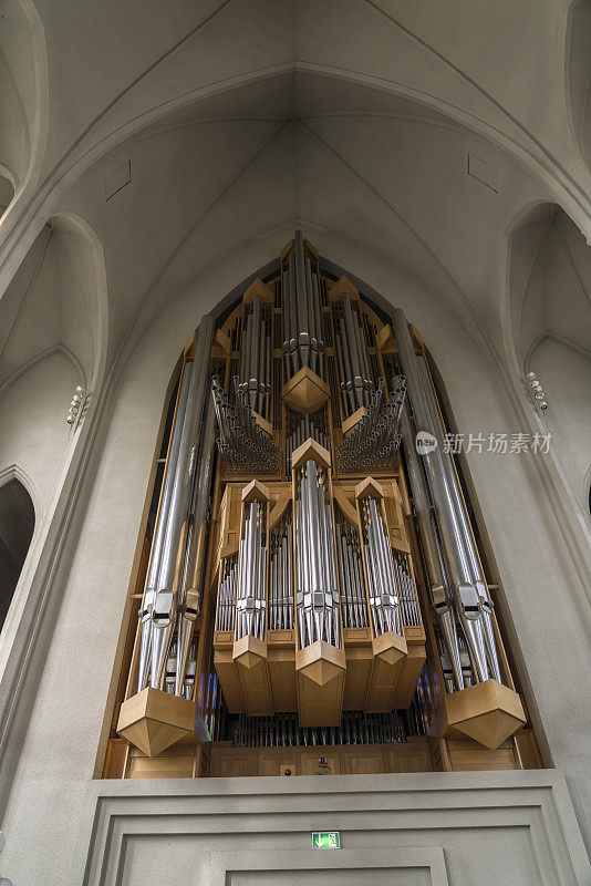 雷克雅未克Hallgrimskirkja教堂里的管风琴