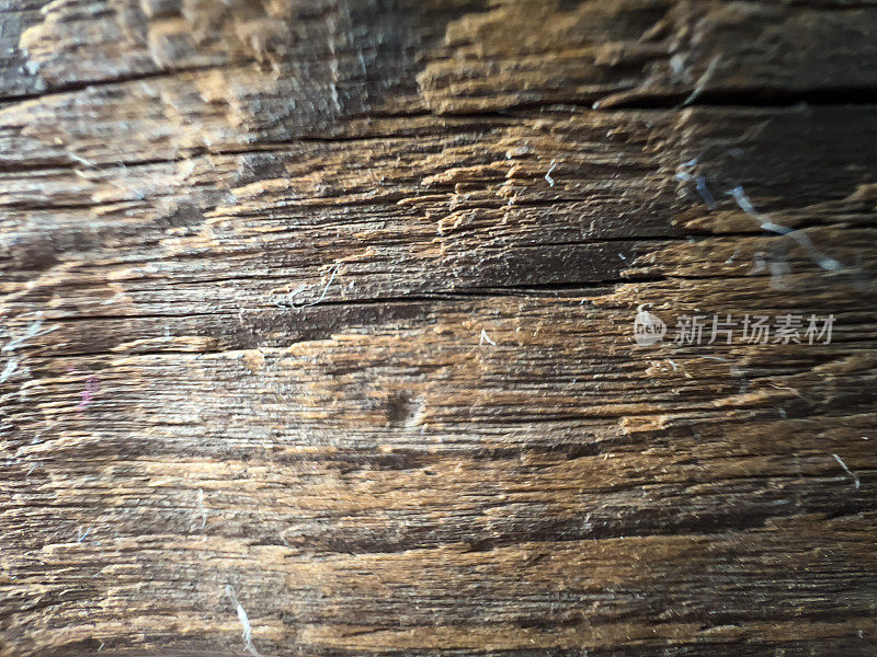 旧的未经处理的木材作为纹理或背景。