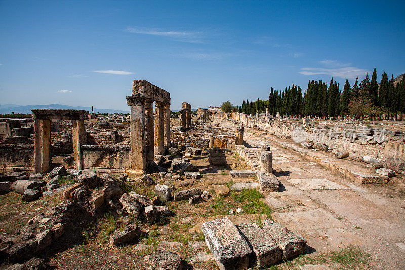 希拉波利斯古城在Pamukkale