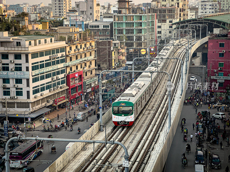 孟加拉国的达卡地铁快速运输系统