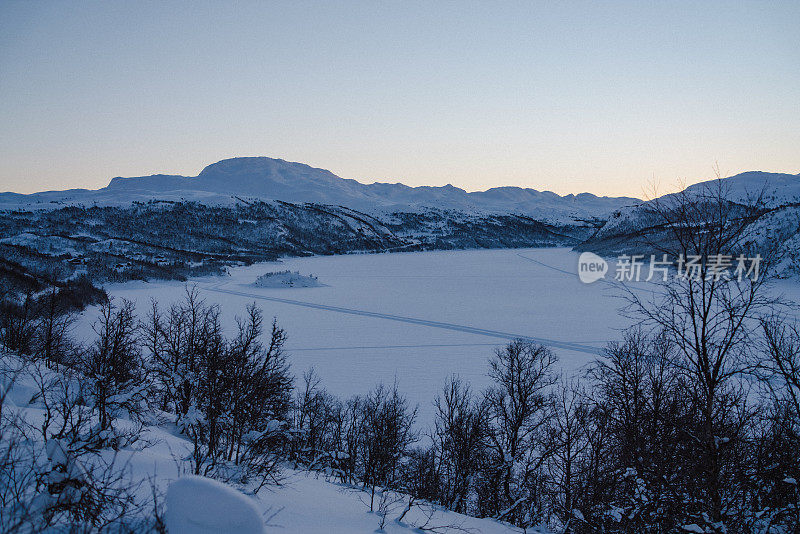 特勒马克的冬季景观