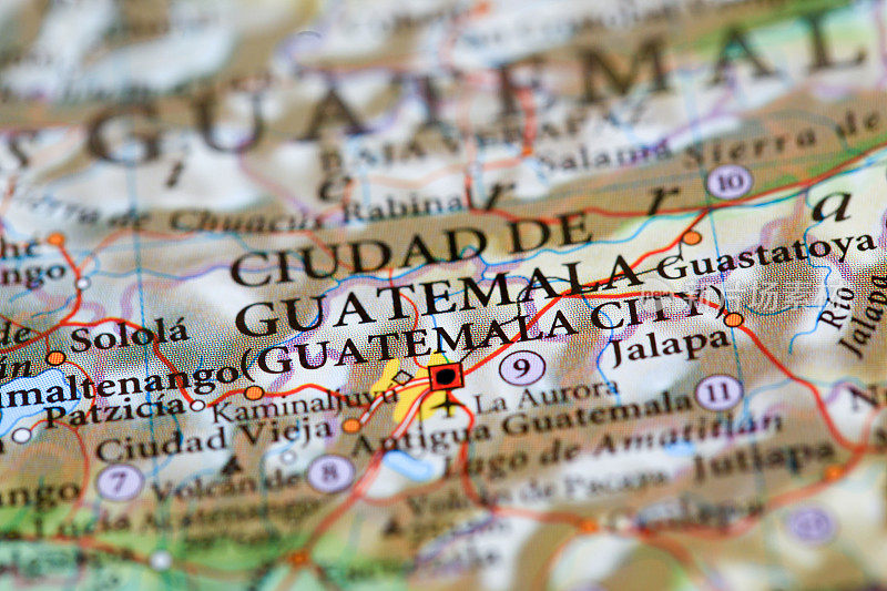 危地马拉的地图