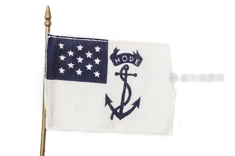 罗德岛第一团的旗帜
