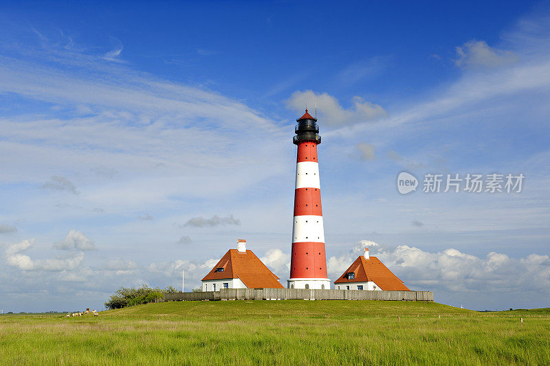 威斯特赫弗桑德灯塔，Schleswig-Holstein，德国