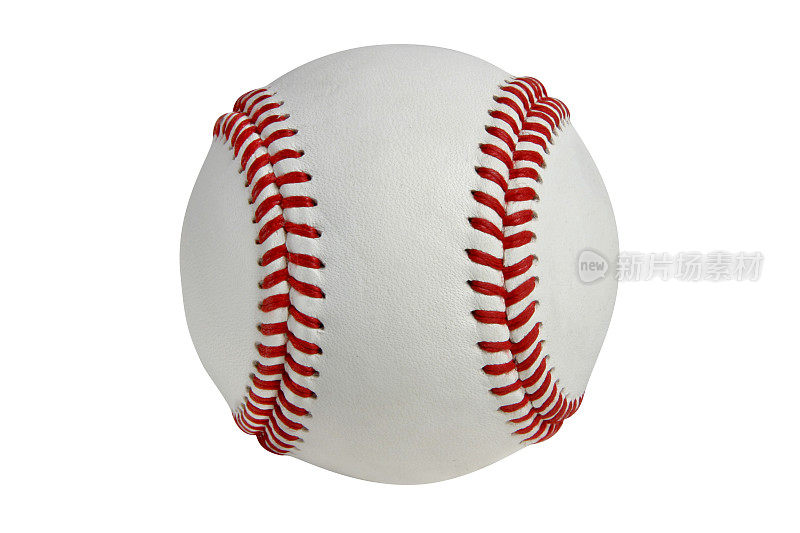 棒球和垒球系列(白色，带有剪切路径)