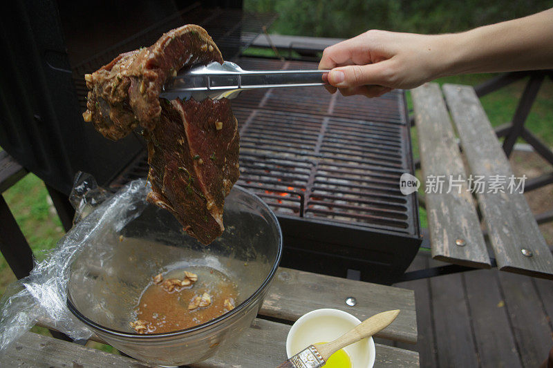 迷迭香烤牛排