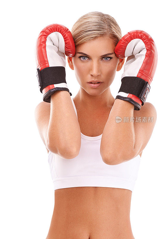 拳击使她保持健康和强壮