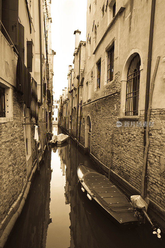 黄昏时分的威尼斯运河