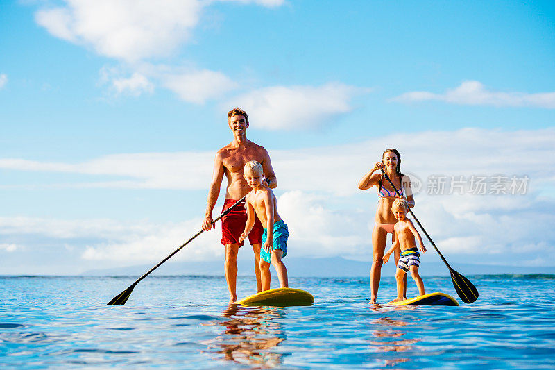 家庭乐趣，站起来划桨