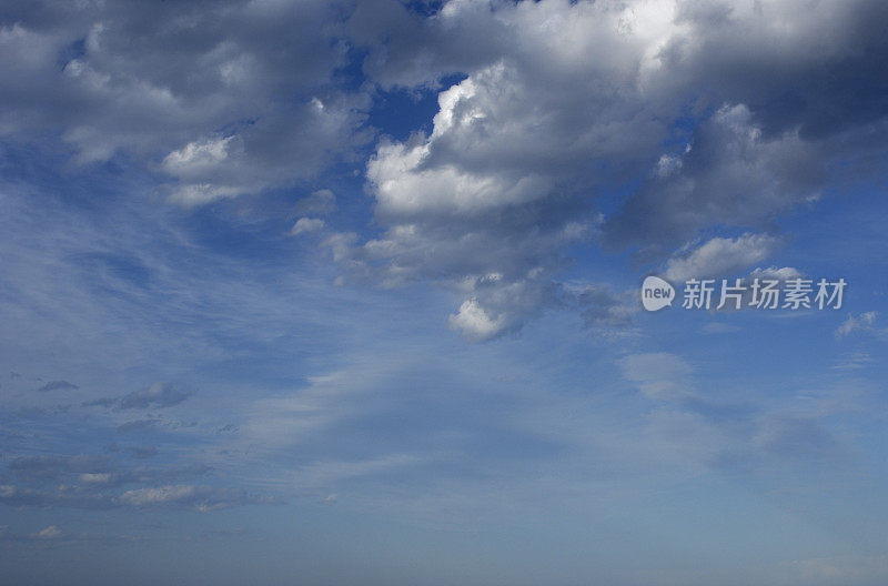 太平洋上空的云景