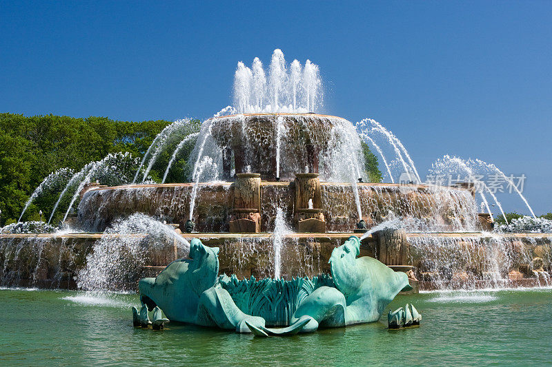 芝加哥的白金汉喷泉