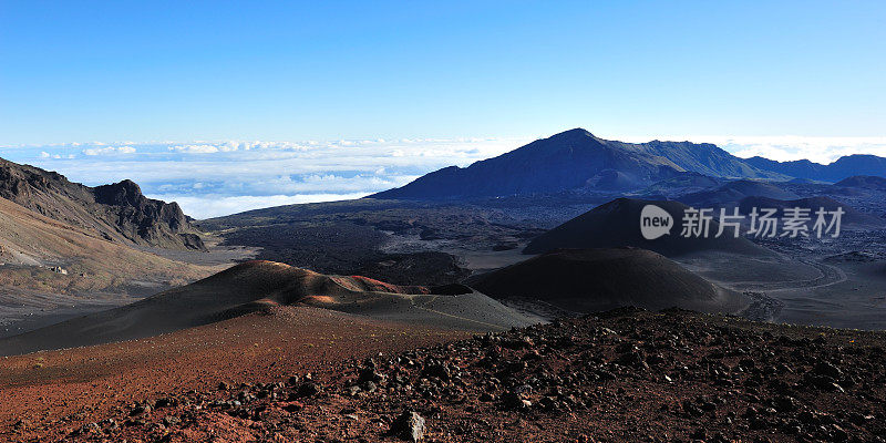 毛伊岛上美丽的哈雷阿卡拉火山口