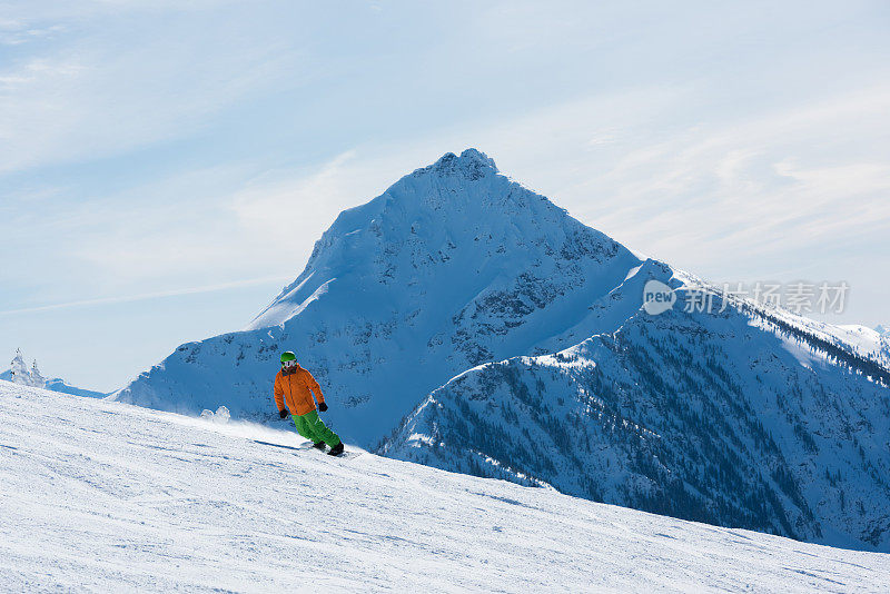 在Revelstoke山度假村滑雪