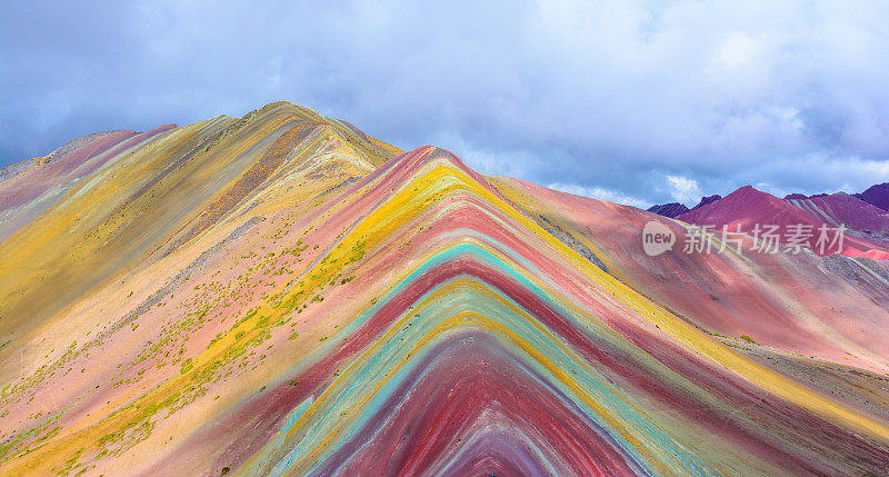 Vinicunca或彩虹山，秘鲁的pitumarca