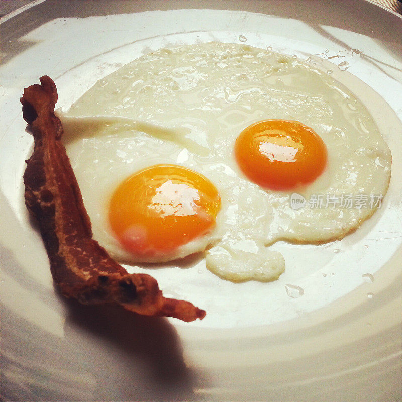 早餐有培根和鸡蛋