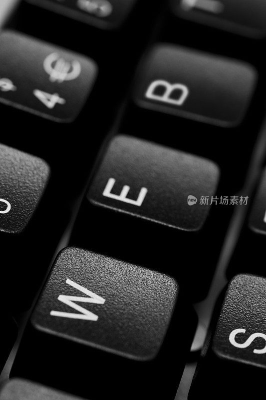 用黑色电脑键盘上的键写的WEB