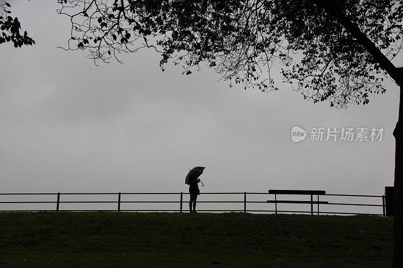 雨中漫步