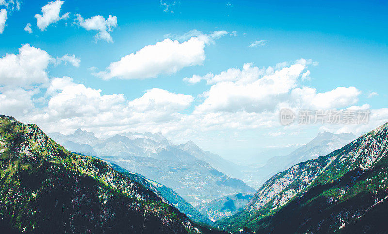 阿尔卑斯山美丽的风景。