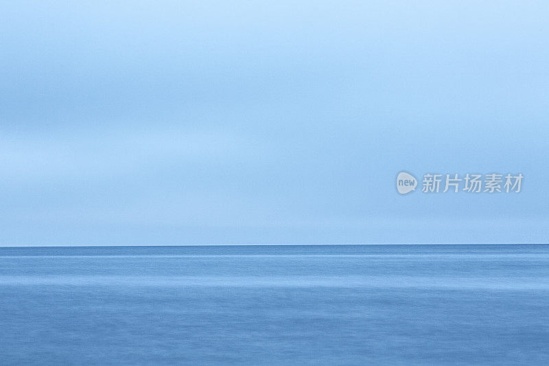 长时间曝光亚得里亚海冬季拍摄