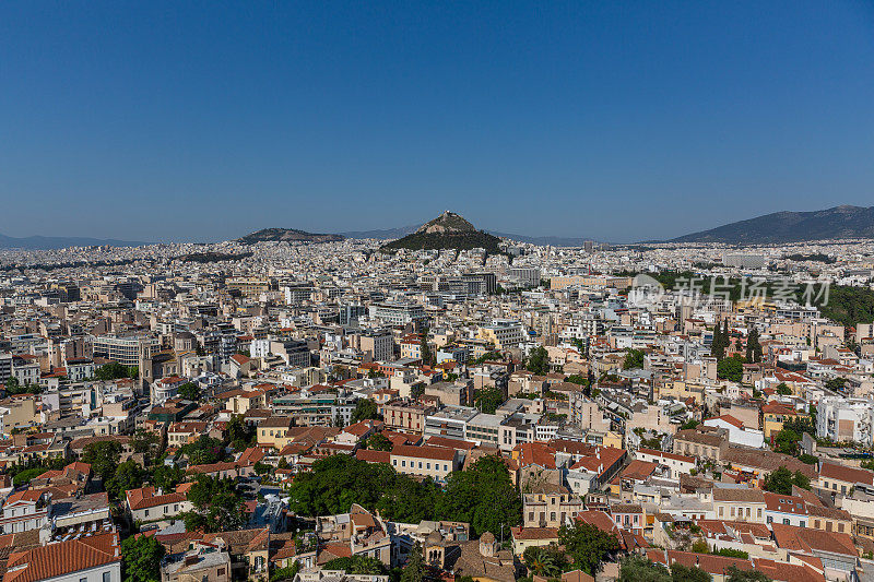 雅典全景图，阿提卡，希腊